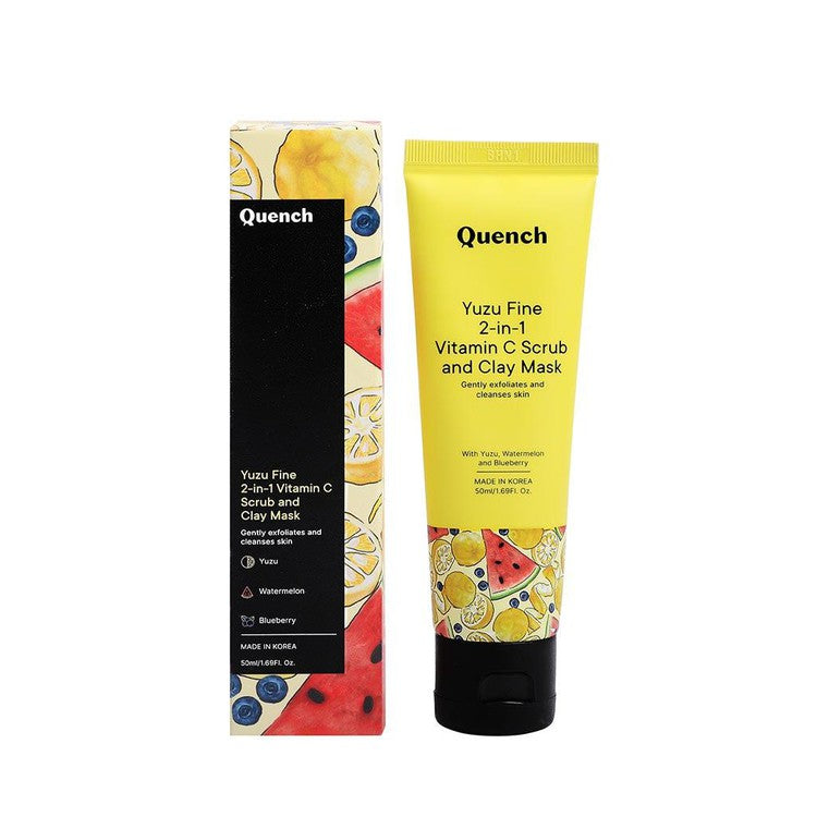 2-in-1 Scrub and Clay Mask With Yuzu Vitamin C - 50 ML