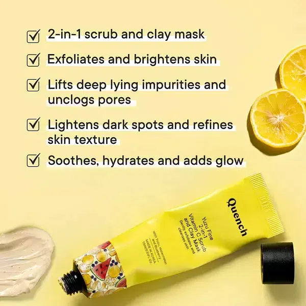 2-in-1 Scrub and Clay Mask With Yuzu Vitamin C (Mini)