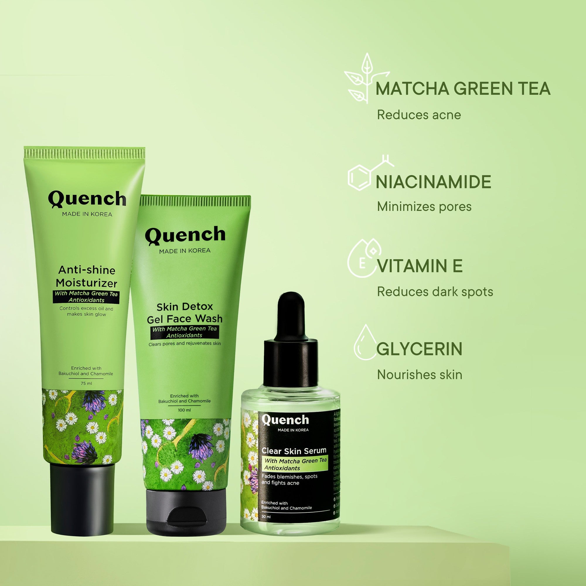 Anti-Acne Combo with Matcha Green Tea & Vitamin E