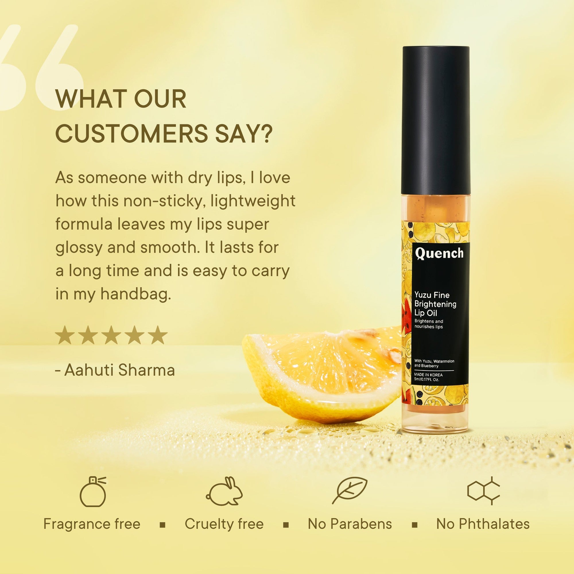 Brightening Lip Oil with Yuzu Vitamin C - 5 ML