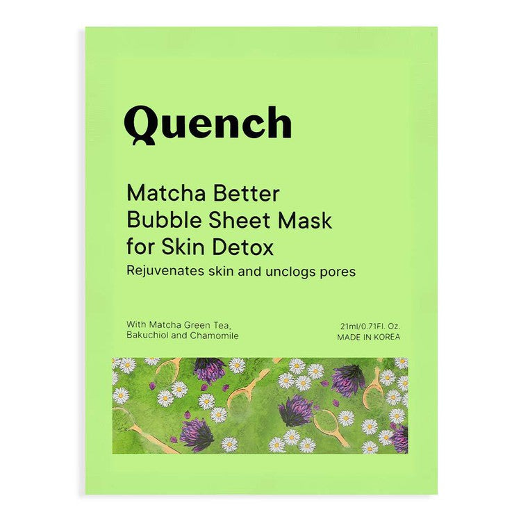 Bubble Sheet Mask with Matcha Green Tea Anti-Oxidants (Pack of 3)