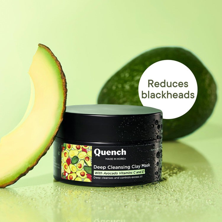 Deep Cleansing Green Clay Mask with Avocado Vitamins C & E - 50 ml