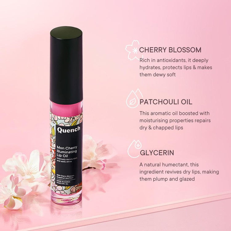 Illuminating Lip Oil with Cherry Blossom Radiance - 5 ML