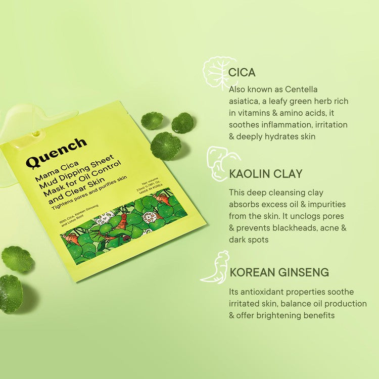 Mud Sheet Mask with Cica Herb Repair- 23 ML