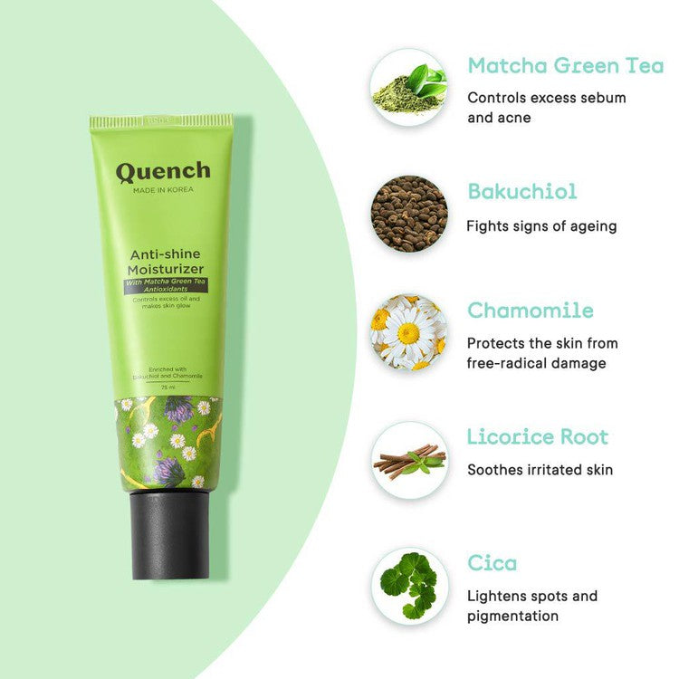 Oil Free Moisturizer with Matcha Green Tea - 75 ML Free