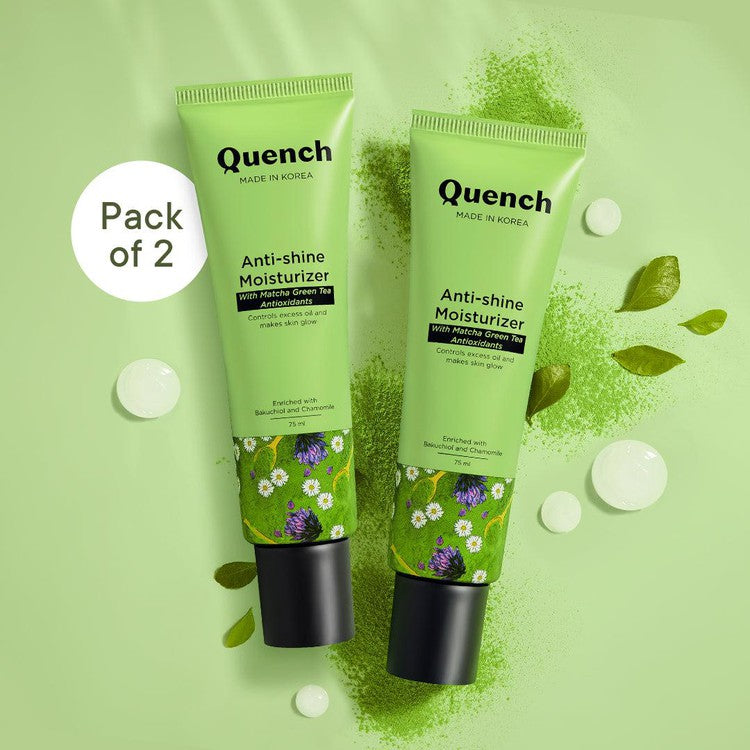 Oil Free Moisturizer with Matcha Green Tea - 75 ML (Pack of 2)