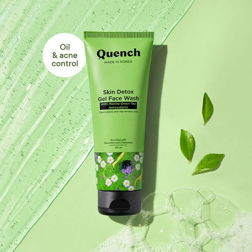 Skin Detox Gel Face Wash with Matcha Green Tea Anti-Oxidants - 100 ML (Pack of 1)